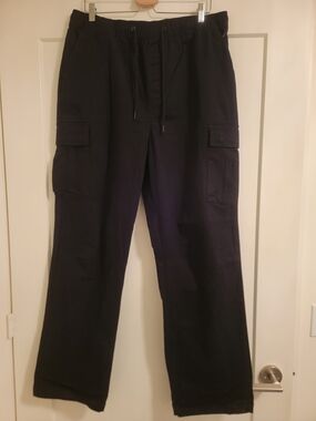 Wesc Black Cargo Drawstring Pants